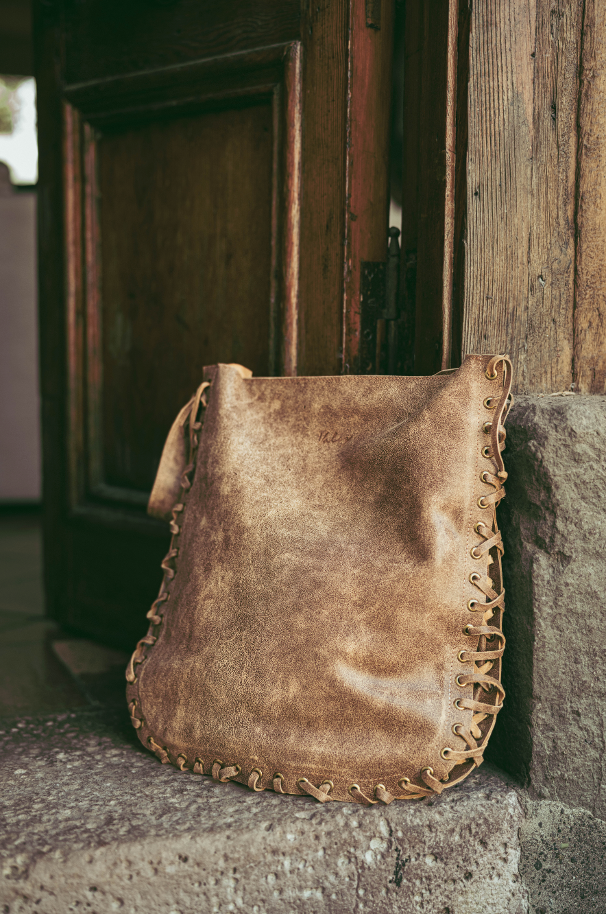 Cartera Zarga Café Gastado
