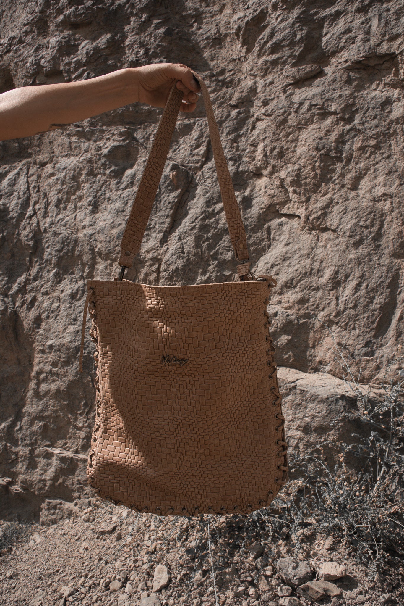 Cartera Zarga TRIGO Camel Valiz
