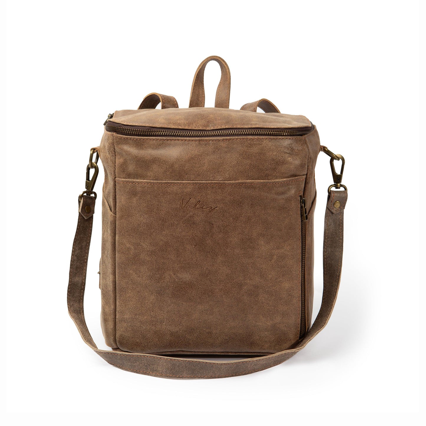 Mochila Alforja Chica Café Gastada - Valiz