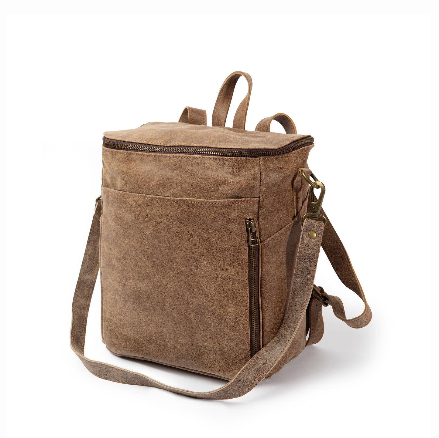 Mochila Alforja Chica Café Gastada - Valiz