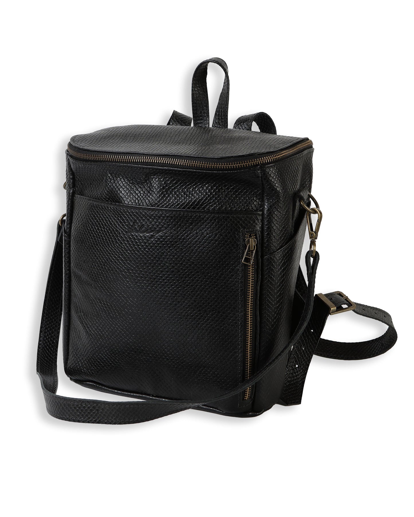 Mochila Alforja Chica Serpiente Negra - Valiz