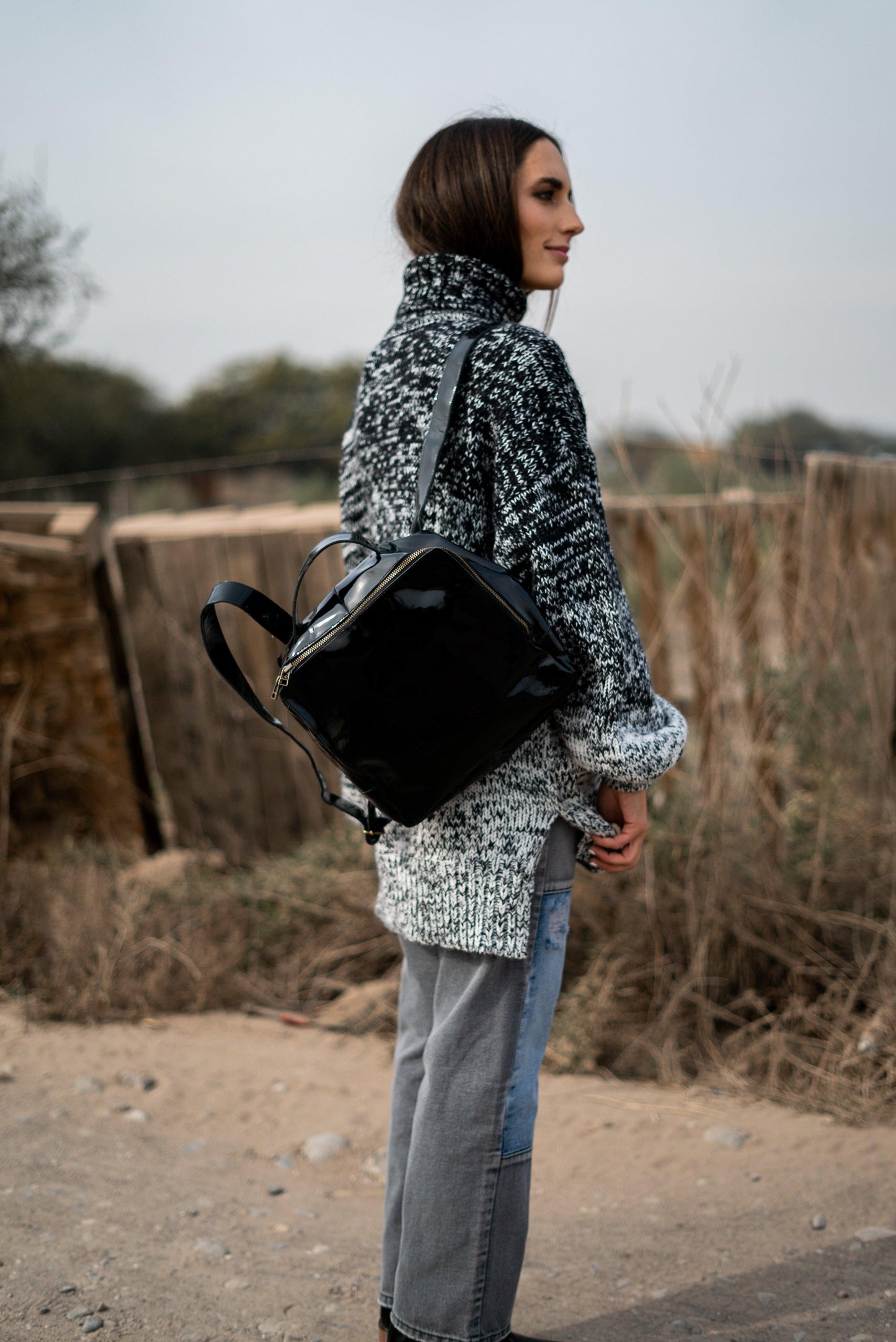 Mochila Chica Charol - Valiz