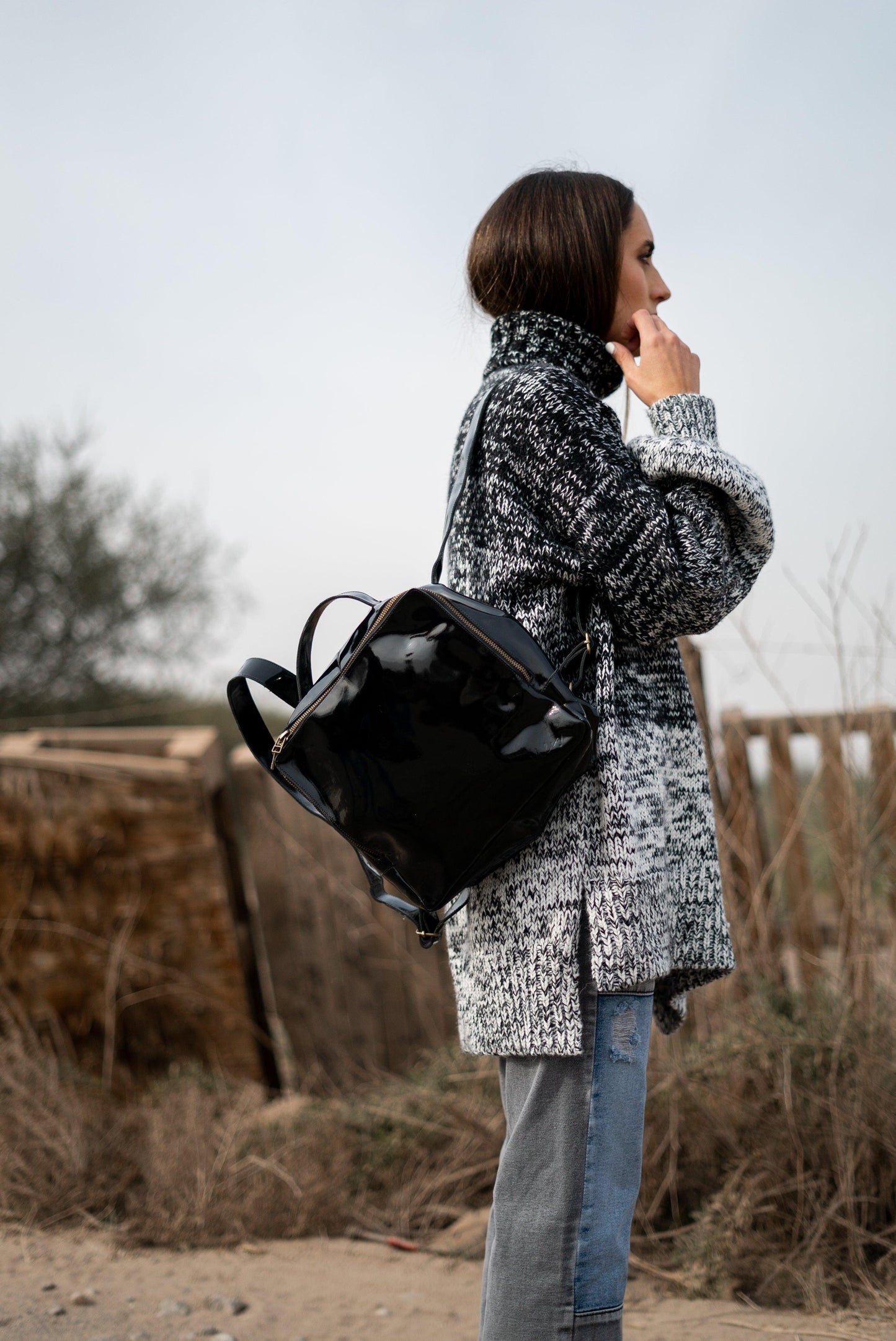 Mochila Chica Charol - Valiz