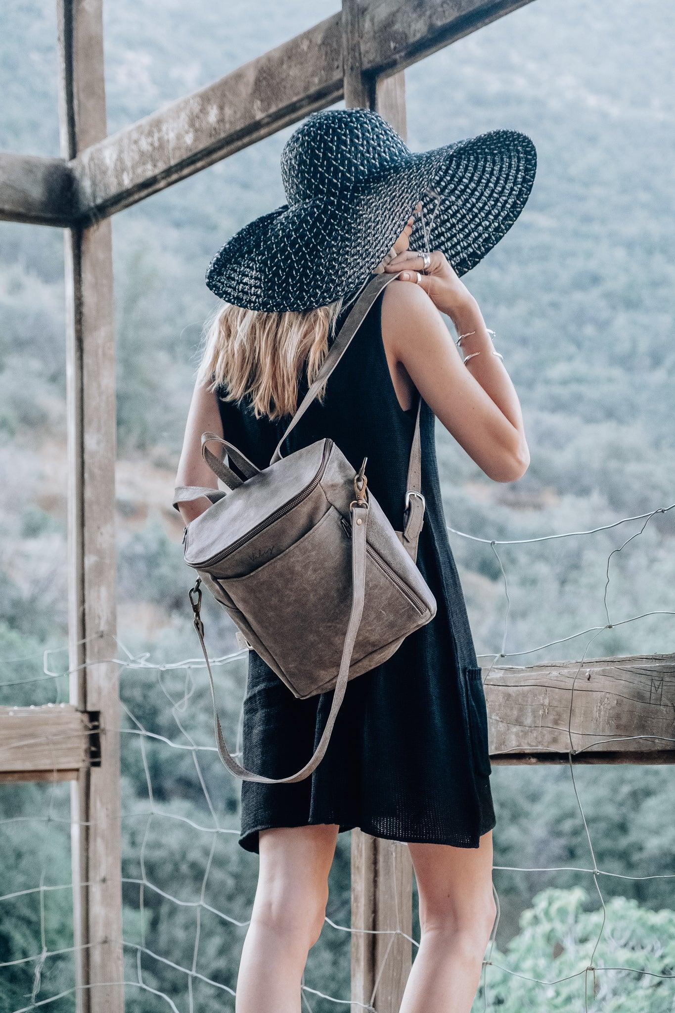 Mochila Alforja Chica Café Gastada - Valiz