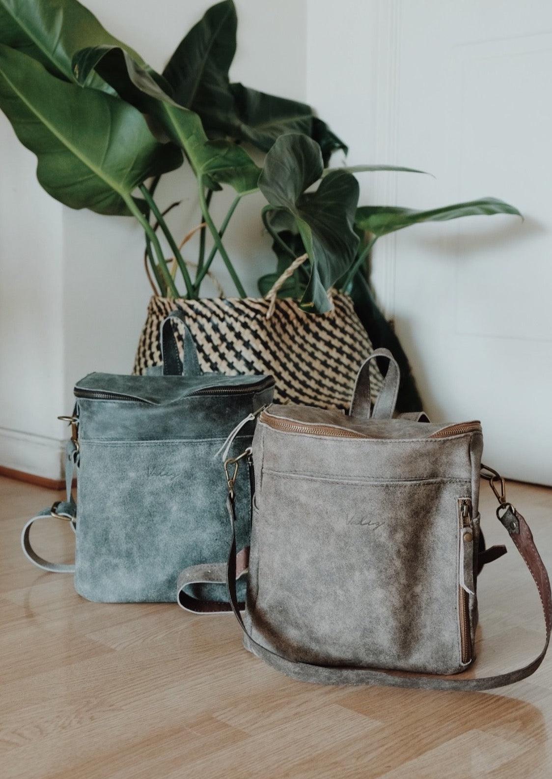 Mochila Alforja Chica Negro Gastado - Valiz