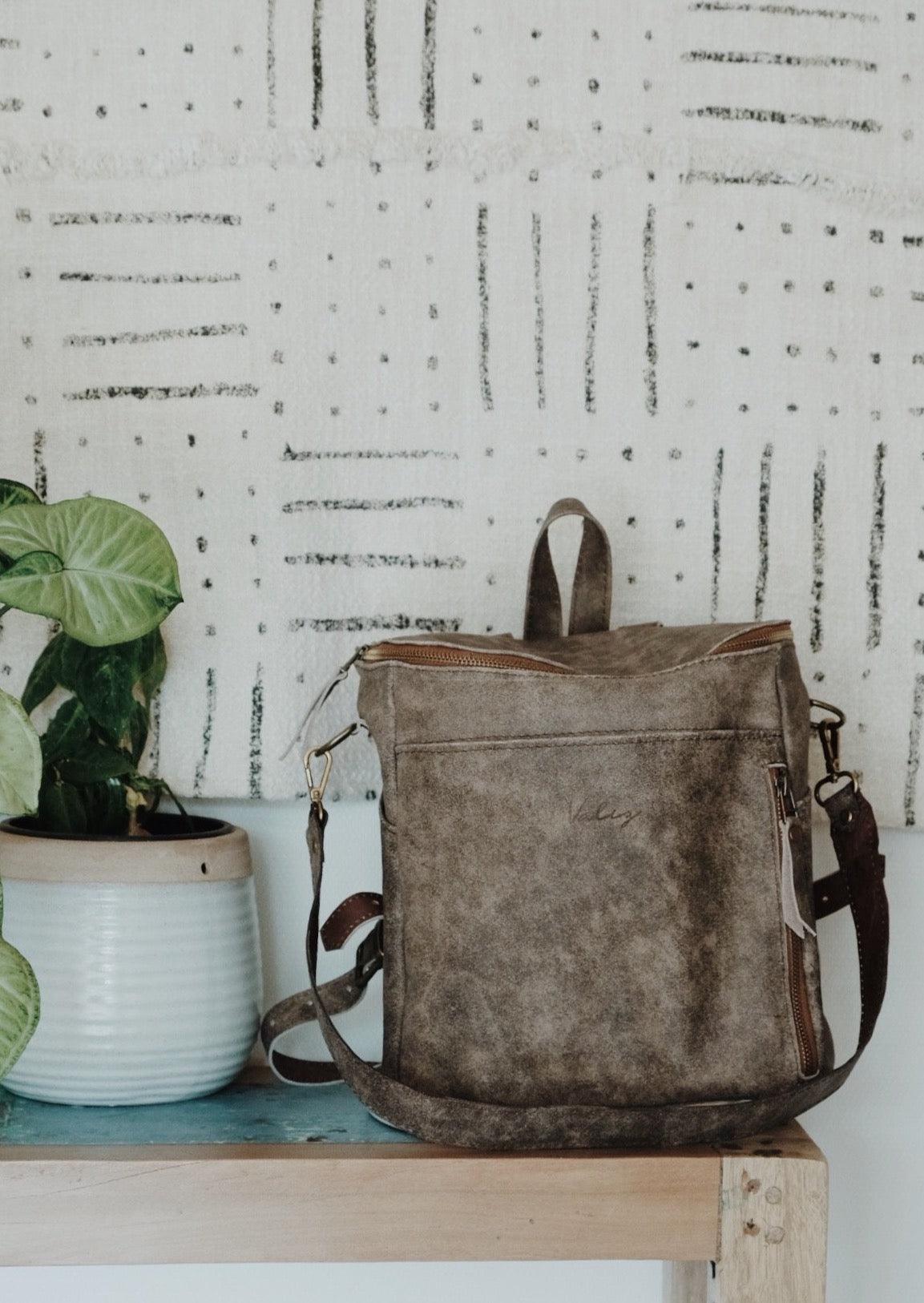 Mochila Alforja Chica Café Gastada - Valiz