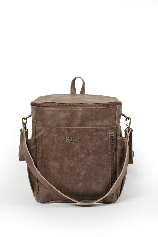 Mochila Alforja Mamá Café Gastado Valiz