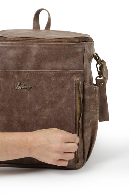 Mochila Alforja Mamá Café Gastado Valiz