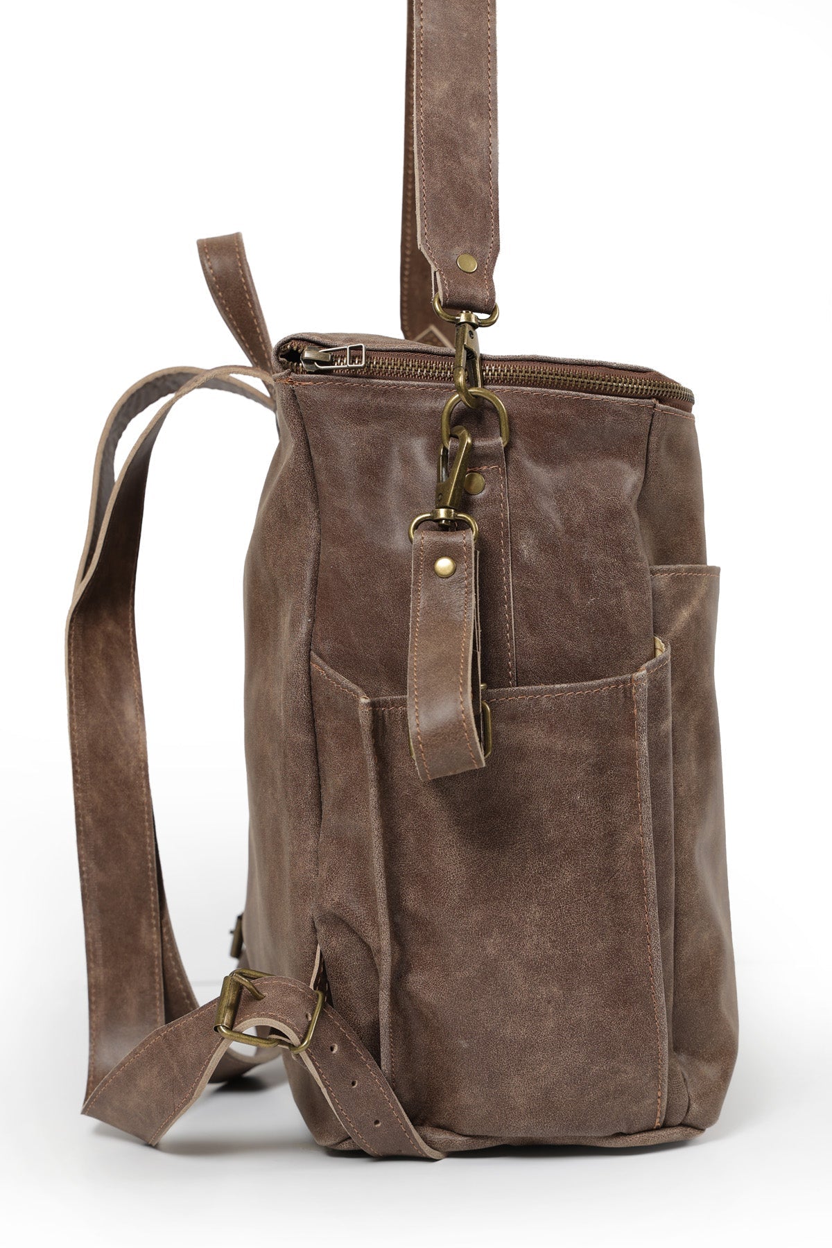 Mochila Alforja Mamá Café Gastado Valiz