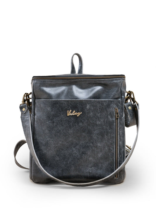 Mochila Alforja Mamá Negro Gastado Valiz