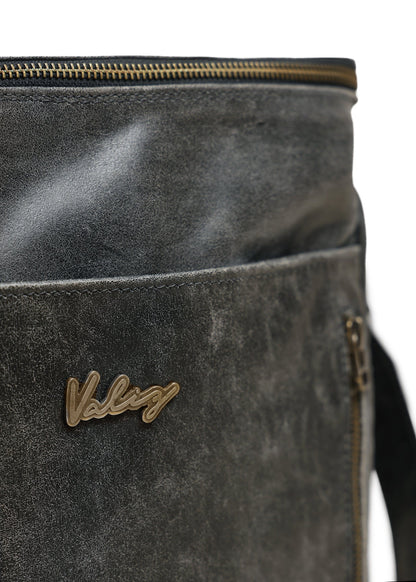 Mochila Alforja Mamá Negro Gastado Valiz