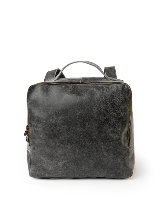 Mochila Chica Negro Gastado
