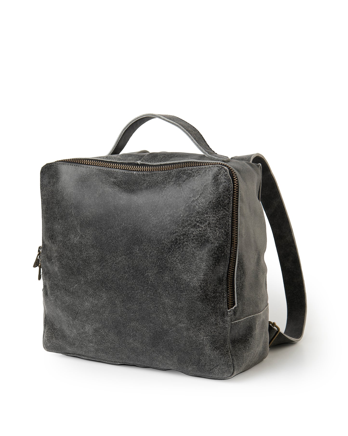 Mochila Chica Negro Gastado