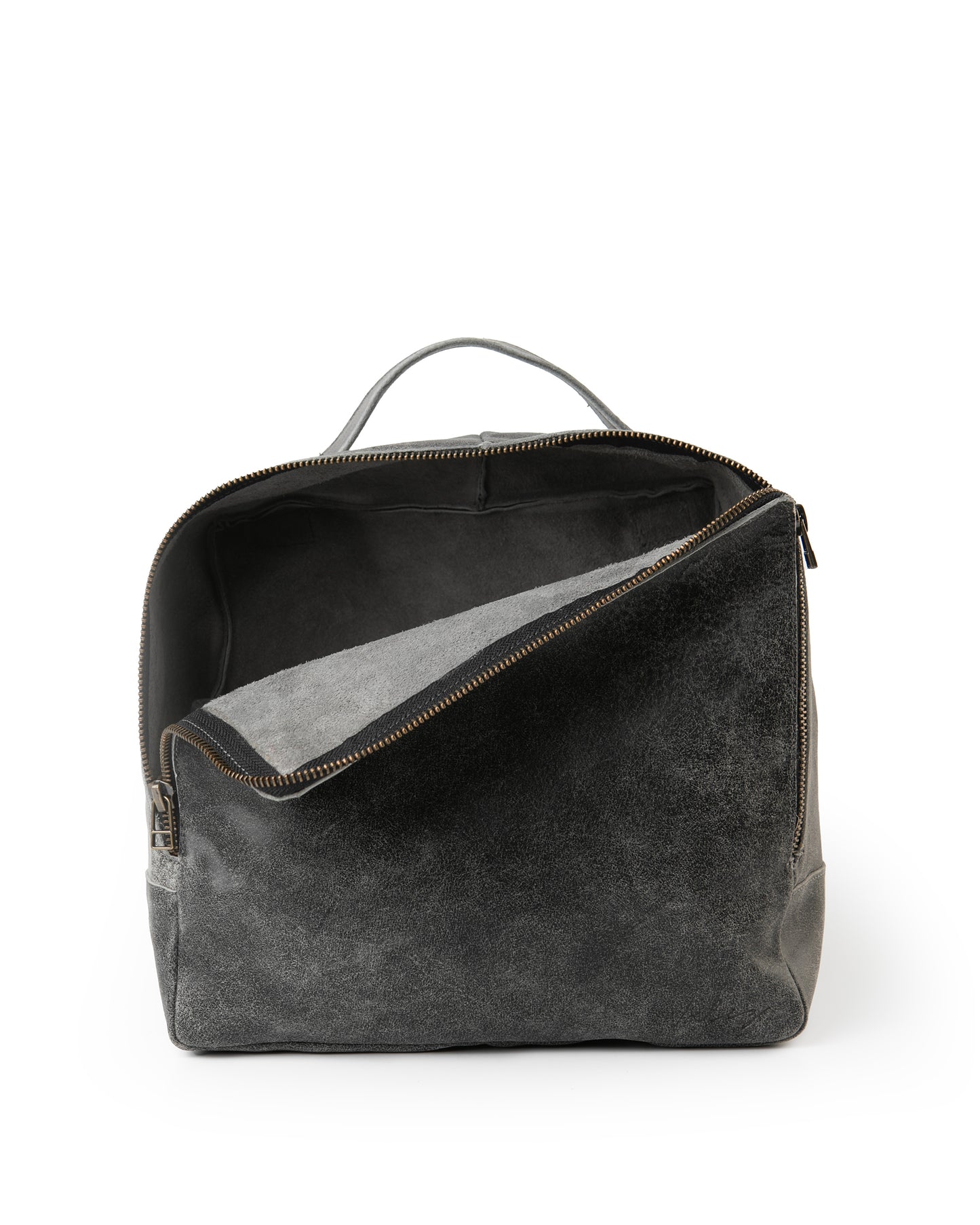 Mochila Chica Negro Gastado