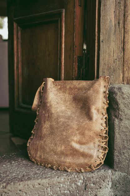 Cartera Zarga Café Gastado