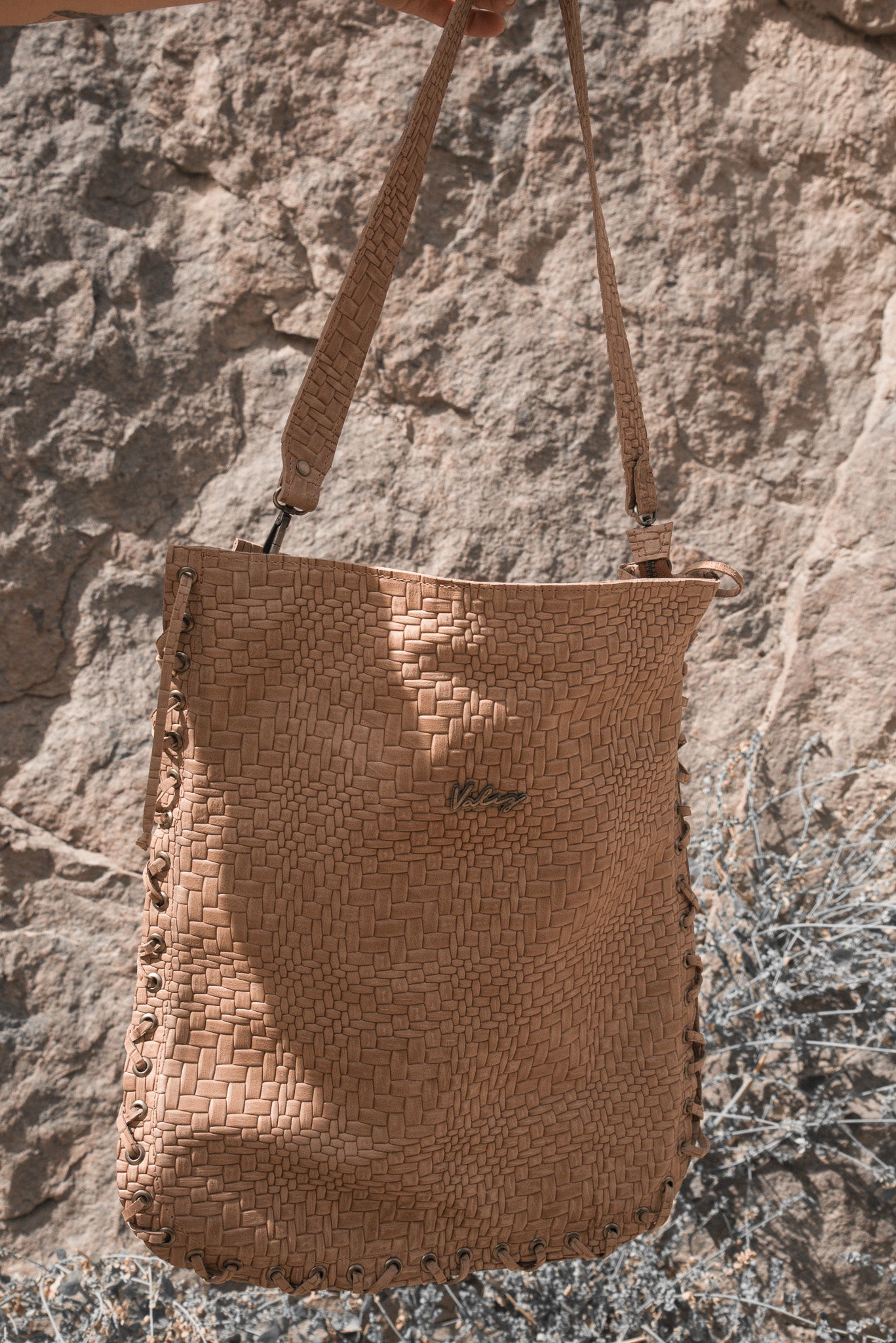Cartera Zarga TRIGO Camel Valiz