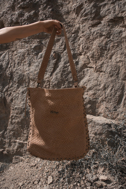 Cartera Zarga TRIGO Camel Valiz