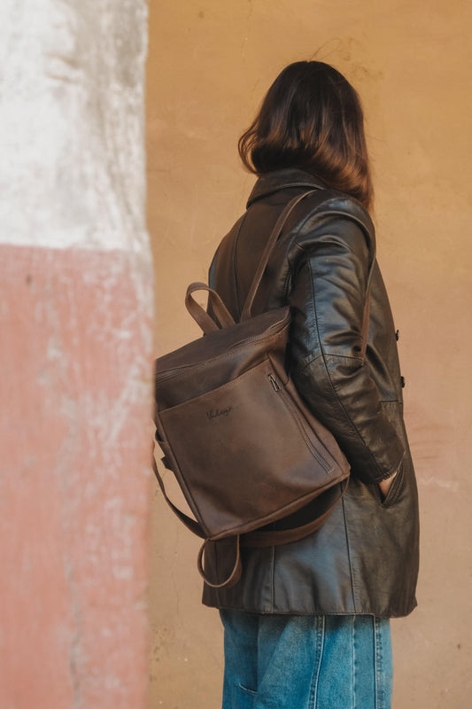 Mochila Alforja Chica Mocha Mousse PREVENTA - Valiz