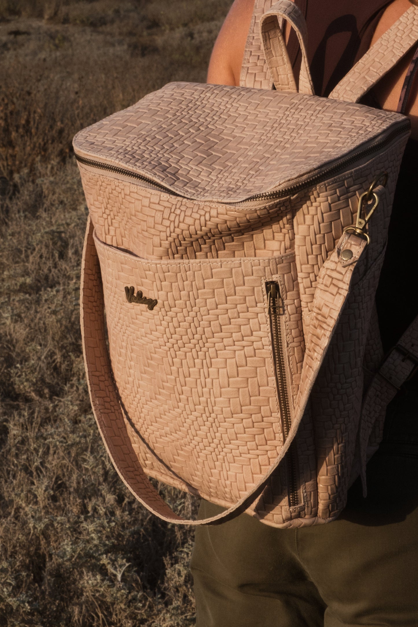 Mochila Alforja Grande TRIGO Crudo Valiz
