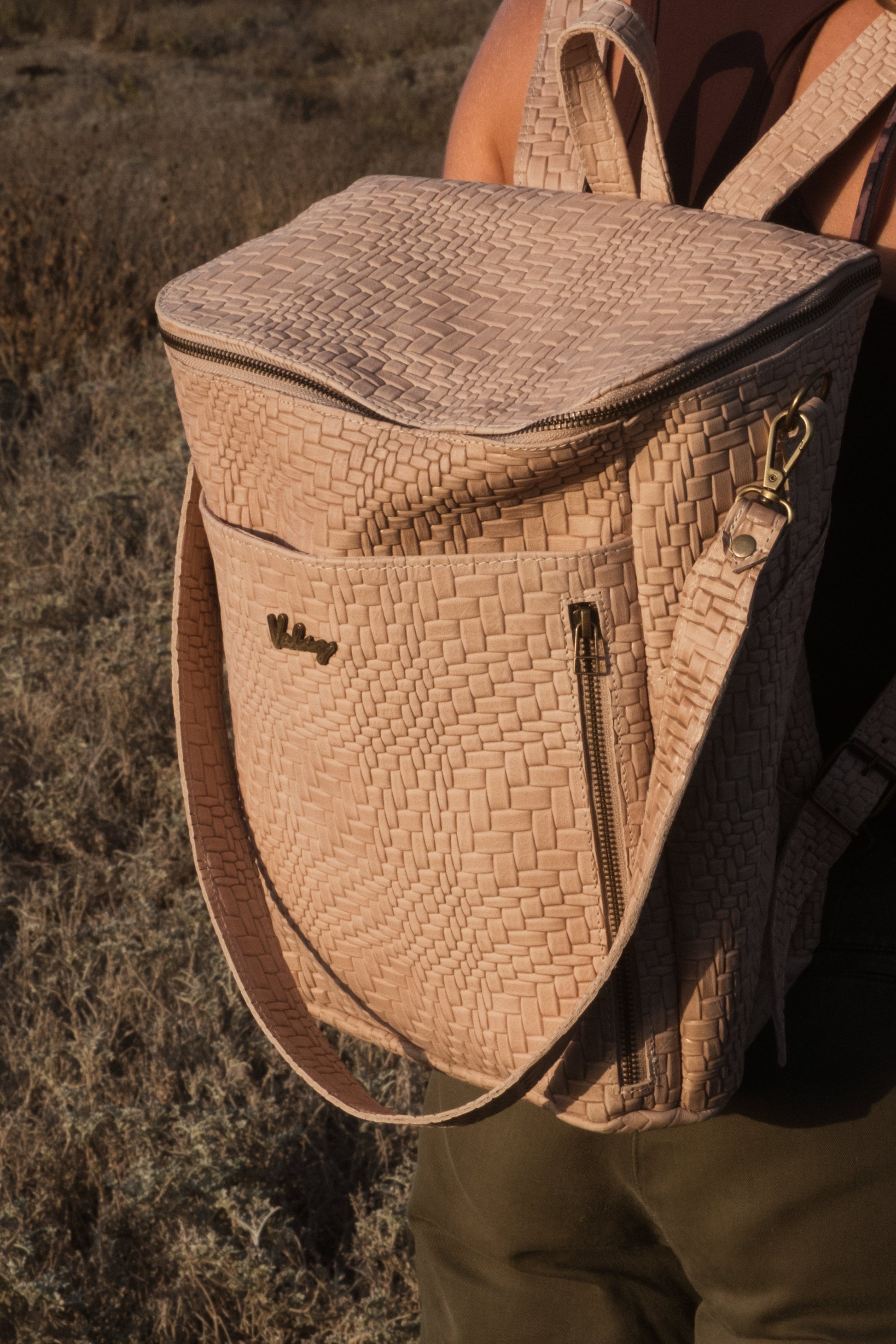 Mochila Alforja Grande TRIGO Crudo Valiz