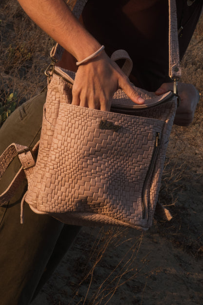 Mochila Alforja Chica TRIGO Crudo Valiz