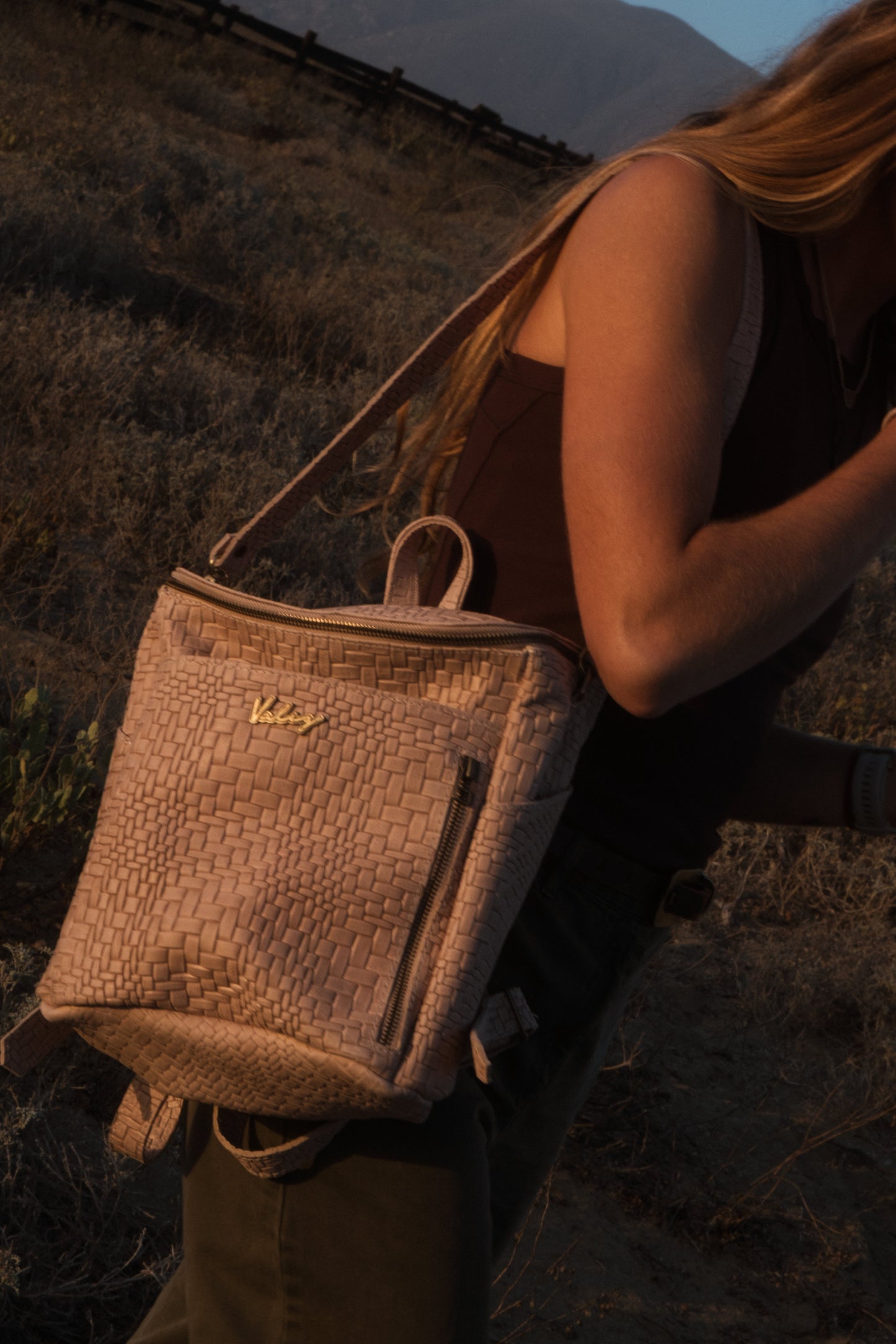 Mochila Alforja Chica TRIGO Crudo Valiz