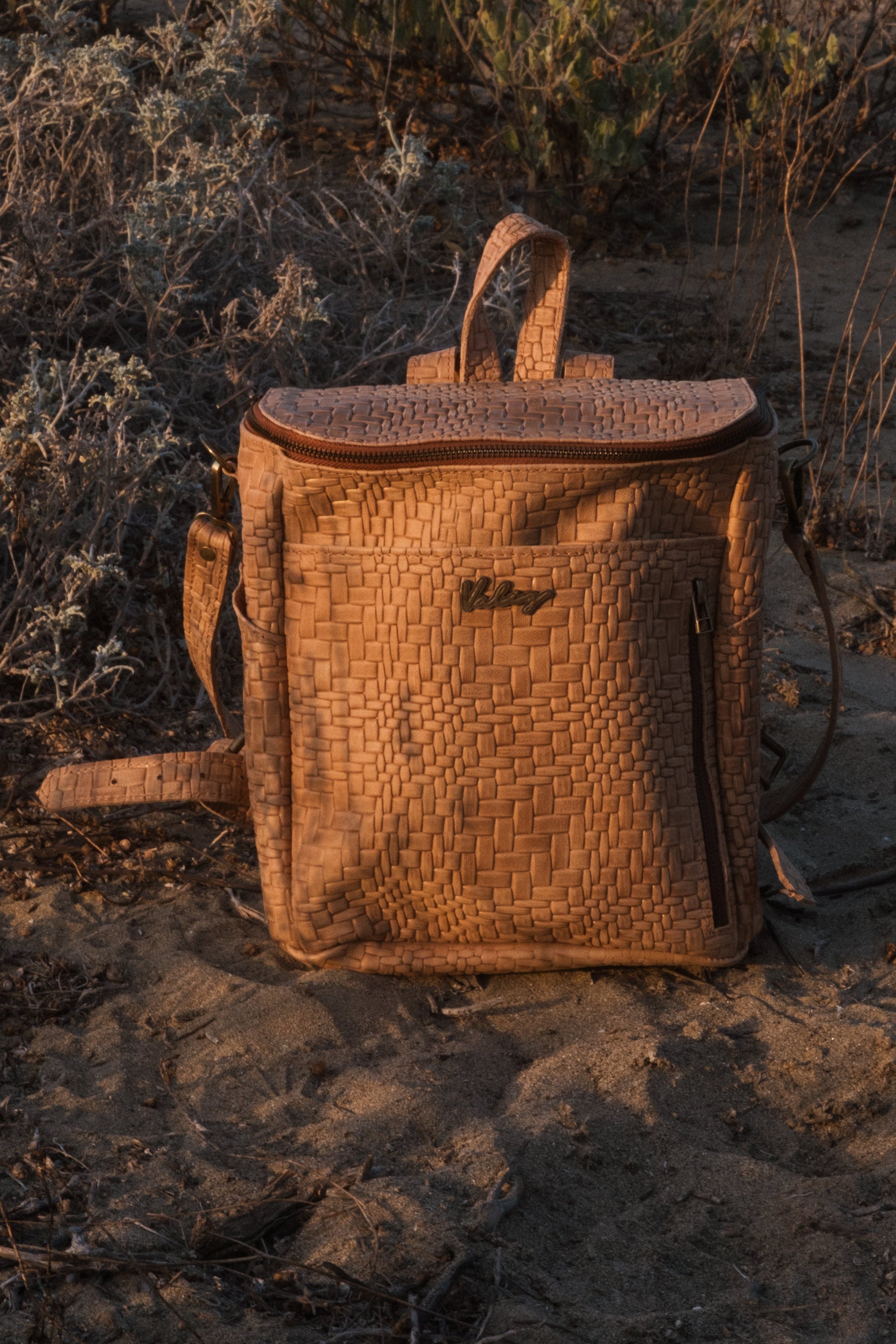 Mochila Alforja Chica TRIGO Camel Valiz