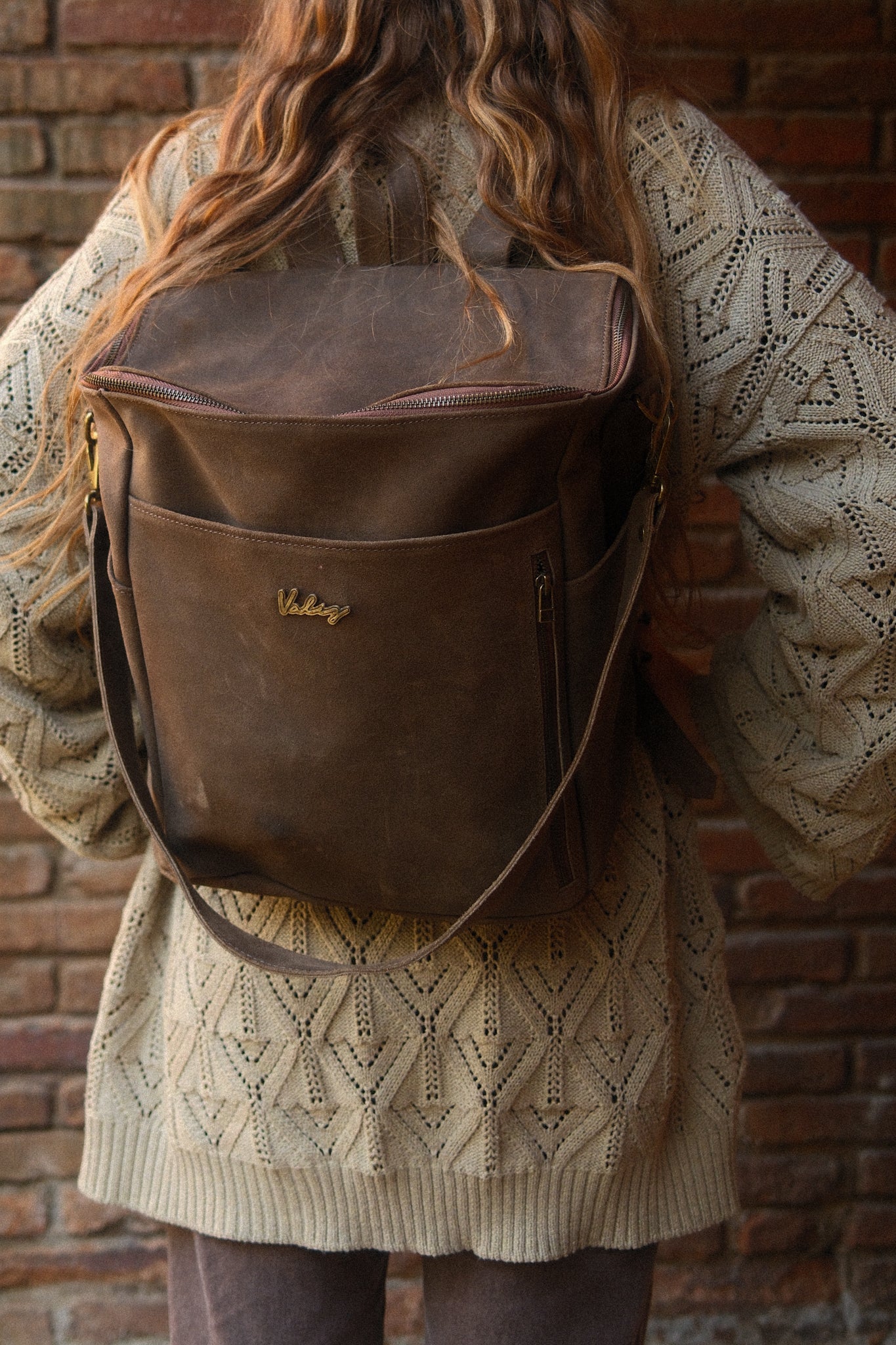 PREVENTA Mochila Alforja Grande TABACO Valiz