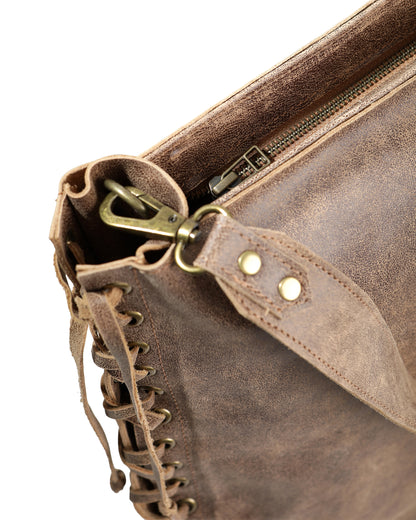 Cartera Zarga Café Gastado