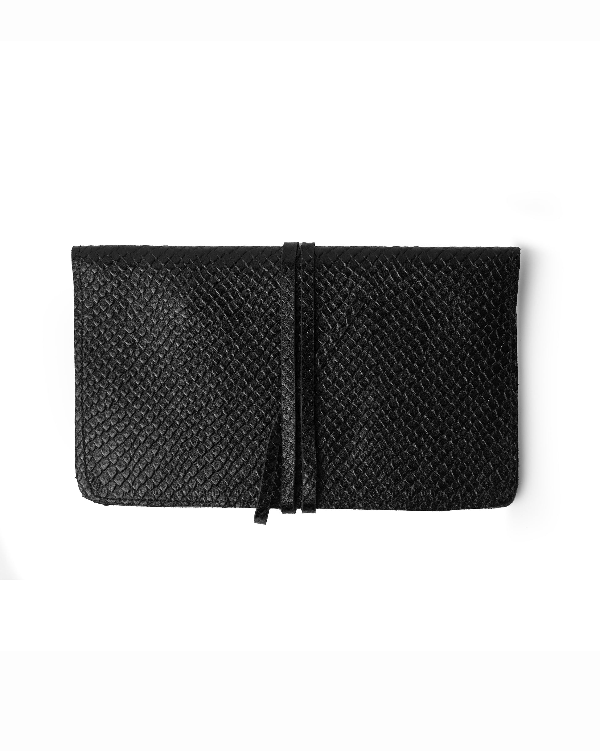 Billetera Grande Serpiente Negra Valiz