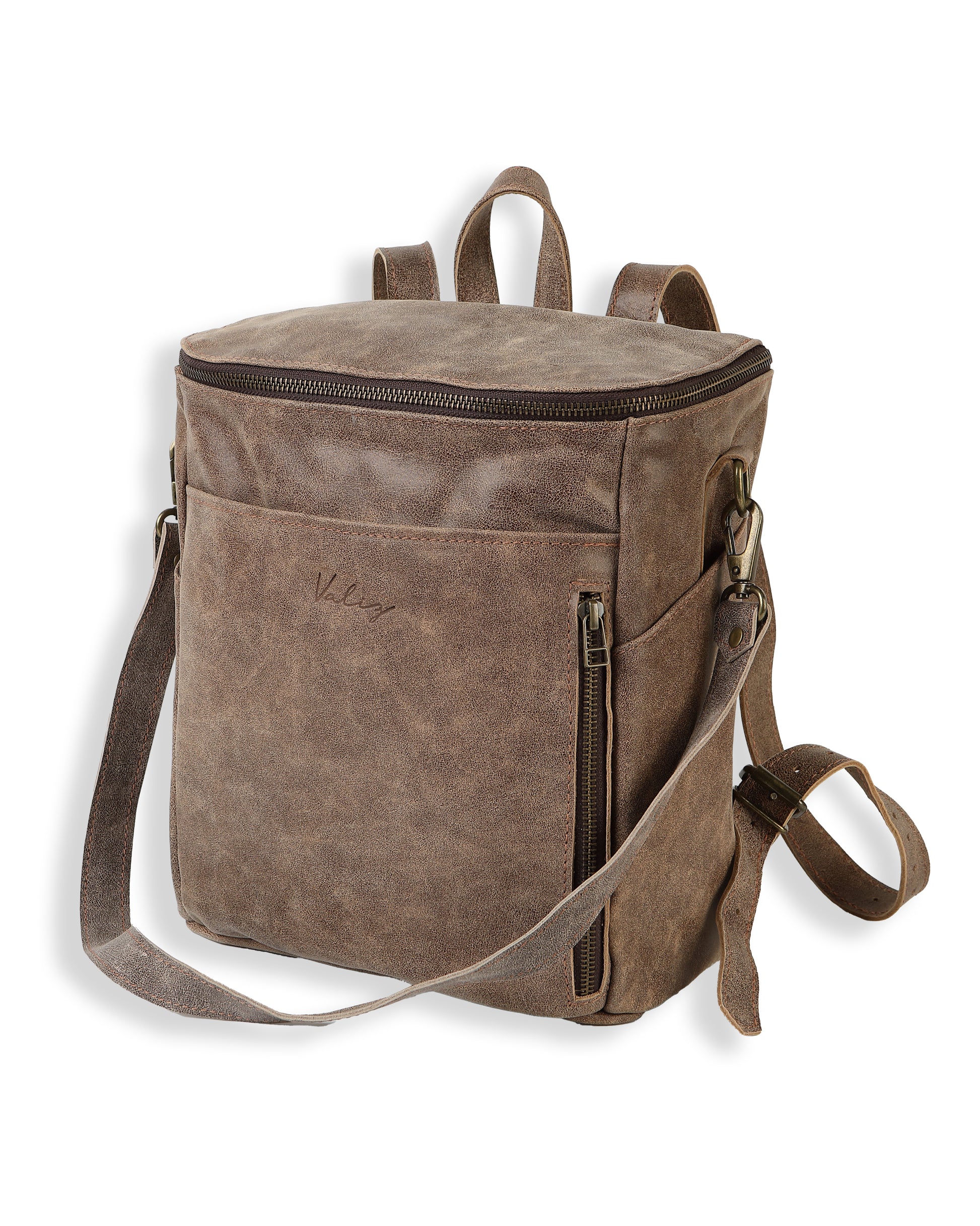 Mochila Alforja Grande Café Gastado Valiz