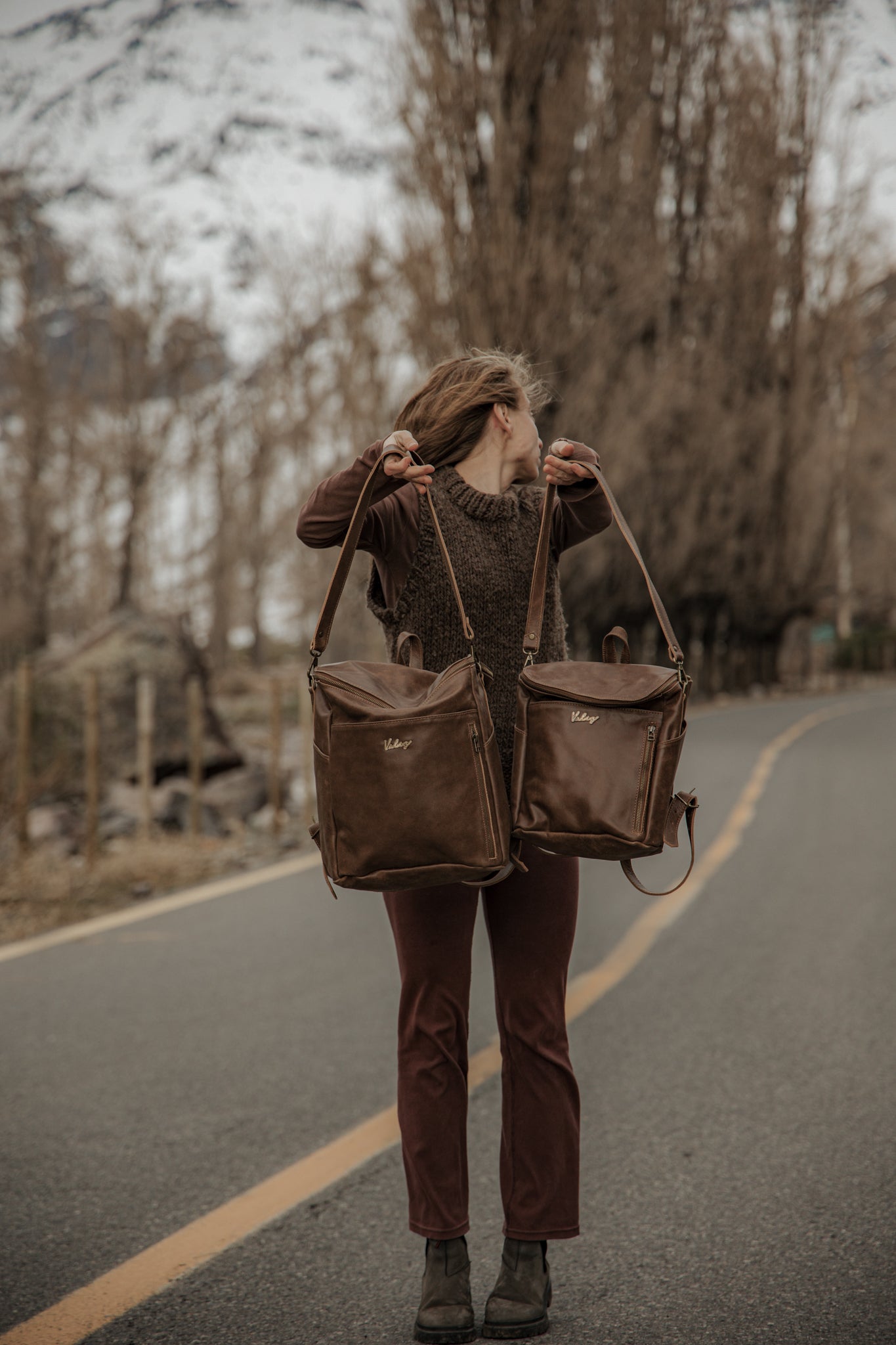 Mochila Alforja Grande Avellana Valiz