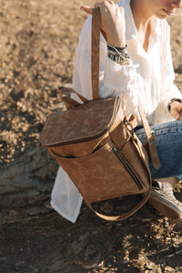 Mochila Alforja Chica Caramelo