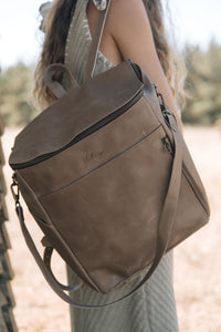 Mochila Alforja Pardo