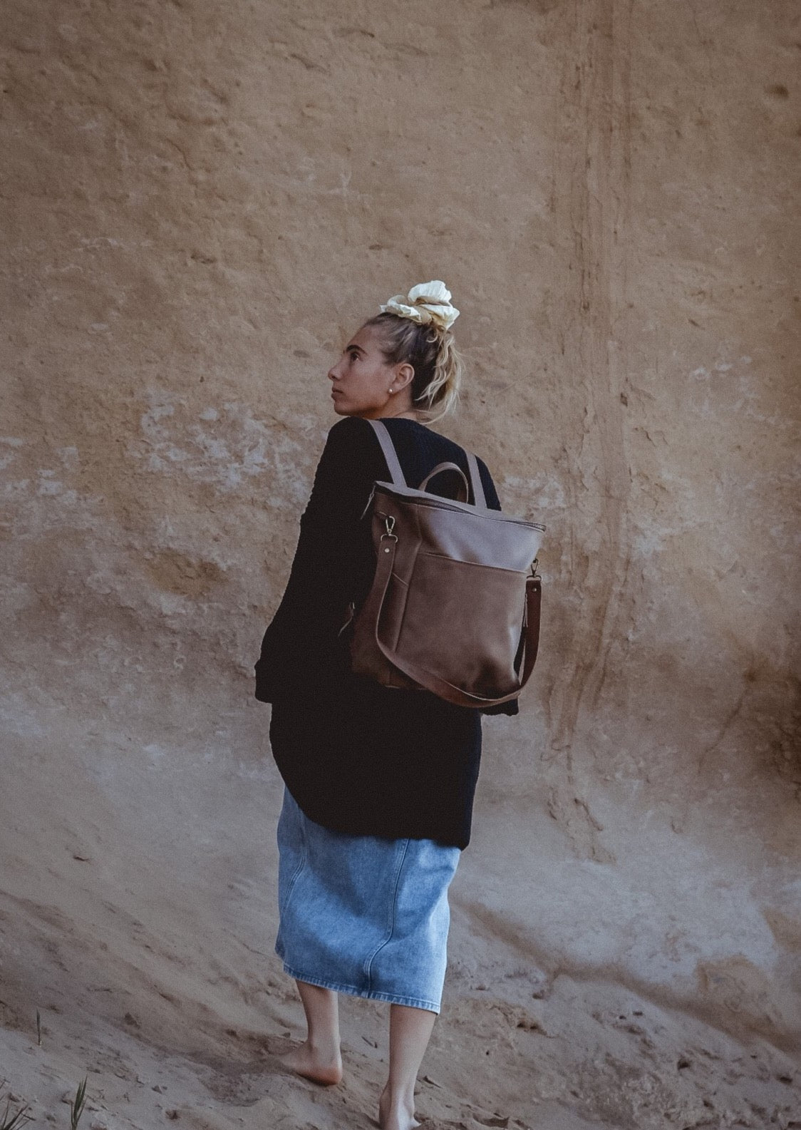 Mochila Alforja Pardo