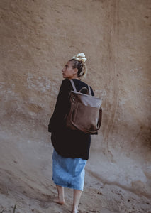 Mochila Alforja Pardo