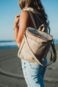 Mochila Alforja Chica Anaconda Crudo