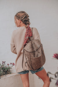 Mochila Alforja Café Gastado