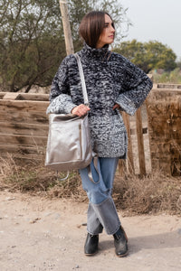 Mochila Alforja Plateada