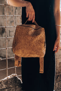Mochila Chica Print Caramelo