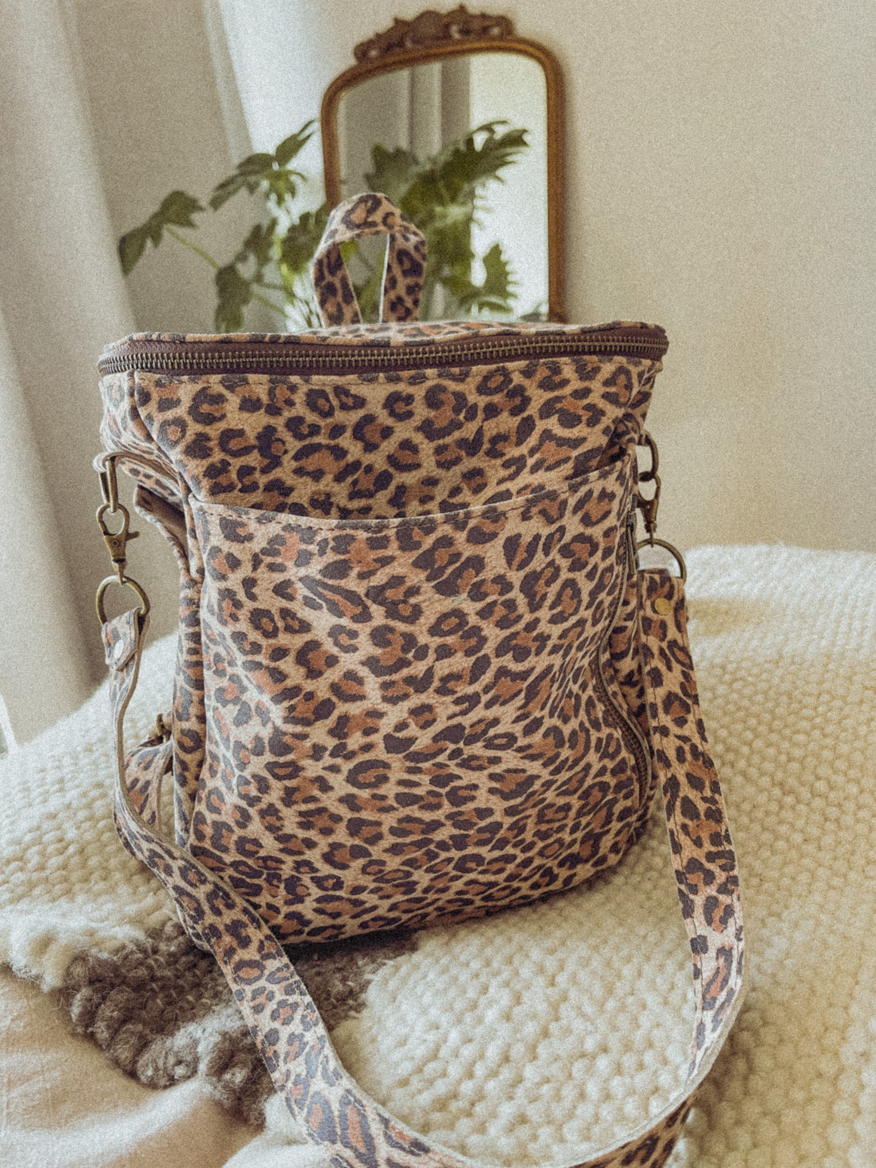 Mochila Alforja Chica Print Blanco